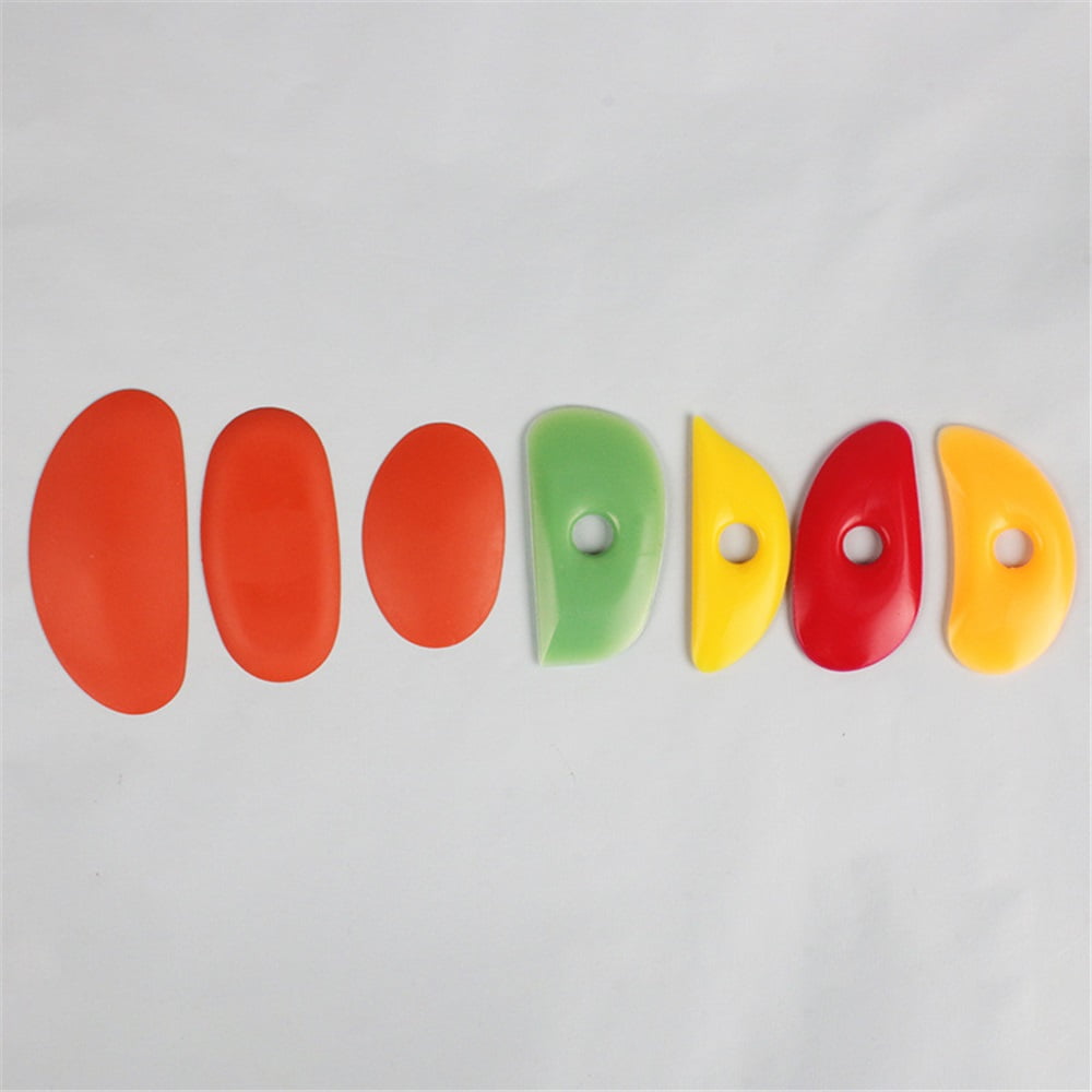 Xusx111 - Costillas Suaves De 21 Piezas Para Arcilla De Cerámica Herramientas De Cerámica De Costilla De Silicona Costillas De Cerámica De Arcilla De Goma De Cerámica Para Bricolaje Suaviza Formas Her