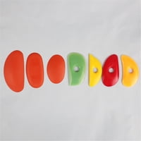 Xusx111 - Costillas Suaves De 21 Piezas Para Arcilla De Cerámica Herramientas De Cerámica De Costilla De Silicona Costillas De Cerámica De Arcilla De Goma De Cerámica Para Bricolaje Suaviza Formas Her