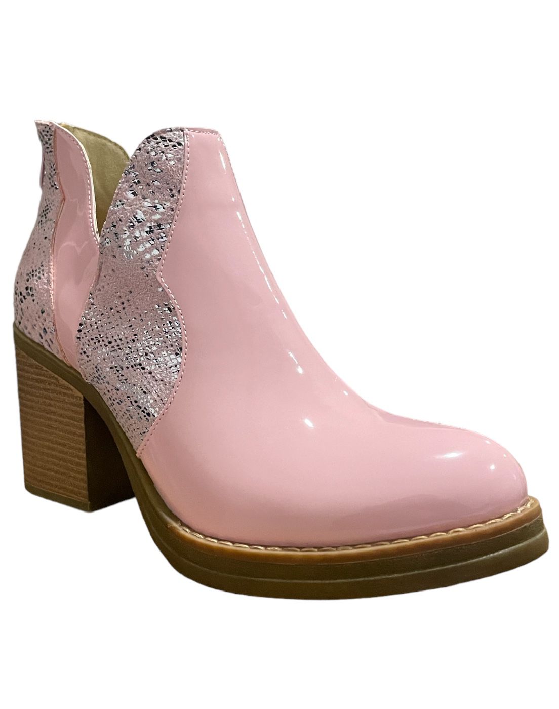 Danicolle Calzado - Botin Alto Rosado