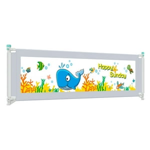 Mundo Online - Baranda De Cama Seguridad Para Bebe Plegable 150 Cm Gris