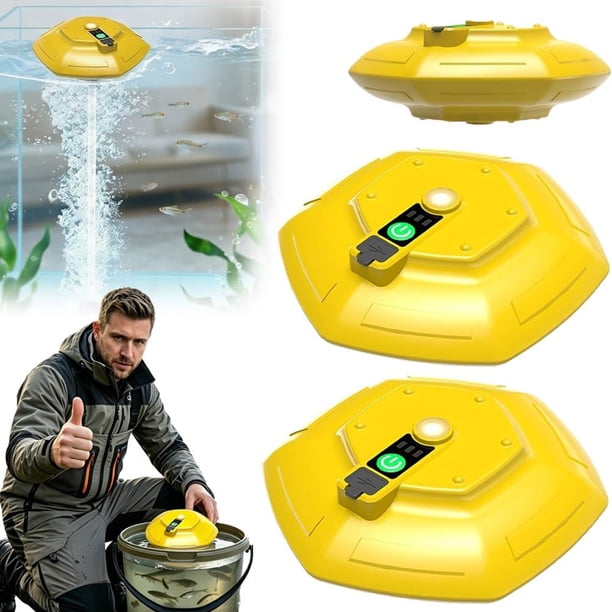 Aireador cubo cebo flotante IPX7 recargable 3000mAh bomba oxígeno pesca cebo vivo
