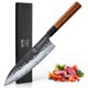 thumbnail image 1 of Cuchillo de chef FAMCÜTE, 20 cm, japonés, forjado a mano, 5 capas de acero, 1 of 9