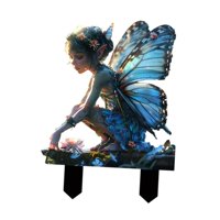 Magideal - Estaca Para Jardín De Hadas, Maceta, Artesanía 2D, Arte Creativo, Decoración Impermeable, Adorno De Jardín Para Parterres De Flores Al Aire Libre Y Ho