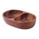 thumbnail image 2 of Cuenco Artesanal Doble Compartimento Madera Nogal, 2 of 3