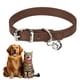 thumbnail image 1 of Collar para Perros Uxcell con Campana Hebilla Ajustable Collares de Cuero PU 10" Marrón, 1 of 7