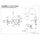 thumbnail image 3 of Grifo de baño Kingston Brass Governor KS2980AX negro mate, 3 of 3