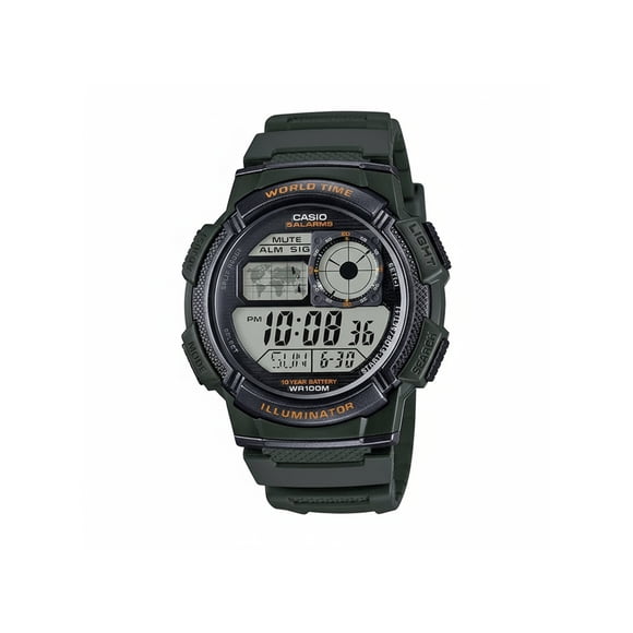Casio AE-1000W-3AV DH222 – Precisión Global y Estilo Deportivo
