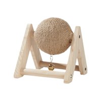 Magideal - Conejo Sisal Garra De Bola Conejo Rasguño Juguete Bola Muebles Protección Portátil Estable Conejo Rascador Bola Para Conejos Pequeños Animales Conejit