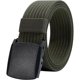 thumbnail image 1 of Cinturón de nailon para hombre, cinturón táctico militar, transpirable, con hebilla de plástico para pantalones, 130 cm, Verde, 1 of 6