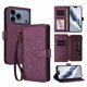 thumbnail image 1 of Funda Cartera Mariposa para [iPhone 18 Pro Max] con Soporte y Cremallera Violeta, 1 of 6