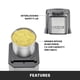 thumbnail image 4 of Molino de Especias Waring WSG30 de Acero Inoxidable de 1.5 Tazas, 4 of 5