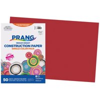 Papel De Construcción Prang Sunworks Holiday Red, 12 X 18, 50 Hojas