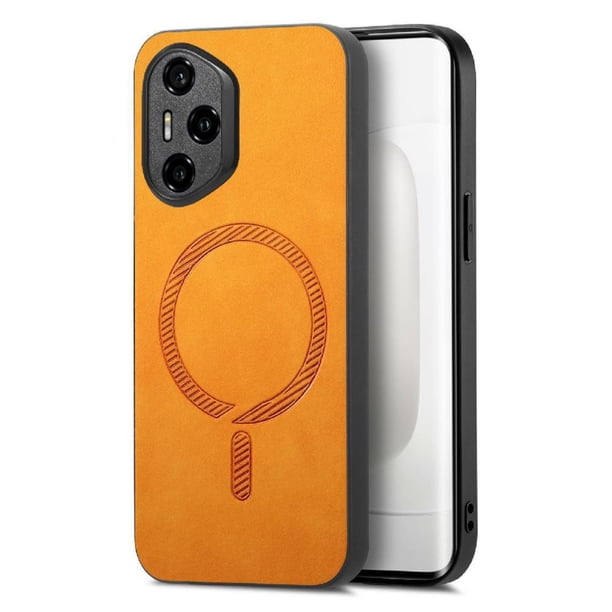 Magnetic Slim Case for Honor 300 Pro with Camera Guard & Anti-Scratch Back Yellow