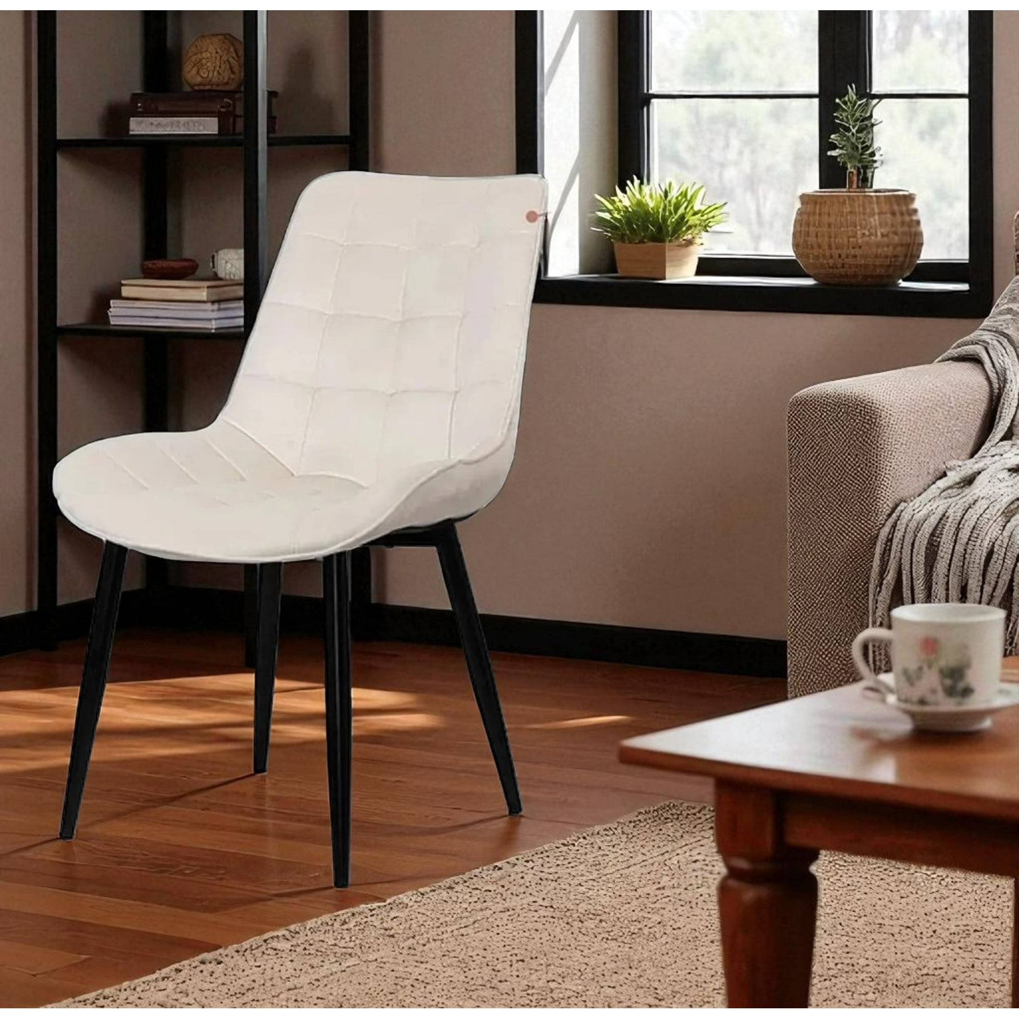 Arca Muebles - Silla Capitone Tapizada Color Beige