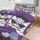 thumbnail image 1 of Kuromi Print Bedding Set Pattern Duvet Cove Set 3 Pieces 1 Quilt Cover And 2 Pillowcases for Women Men Teens, 1 of 5