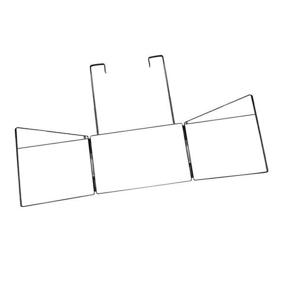 Espejo De 3 Vías Para Corte De Pelo, Altura Ajustable, Ligero, Compacto, Plegable