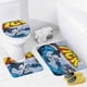thumbnail image 4 of La garrapata-theme 4-Piece Shower Curtain Set with Rugs, Waterproof Bathroom Decor Set Includes Bath Mat, U-Shaped Rug, Toilet Lid Cover and Curtain with Hooks, 4 of 6