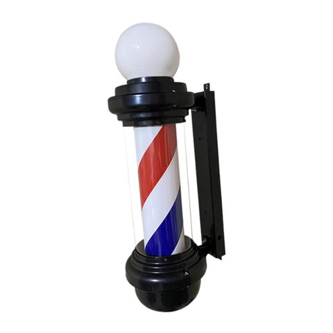 Magideal - Lámpara Led De Poste De Barbero, Lámpara De Pared Giratoria Para Peluquería, Lámpara De Pared Impermeable Con Rayas De Bolas Para Peluquería De Fiesta Estilo C