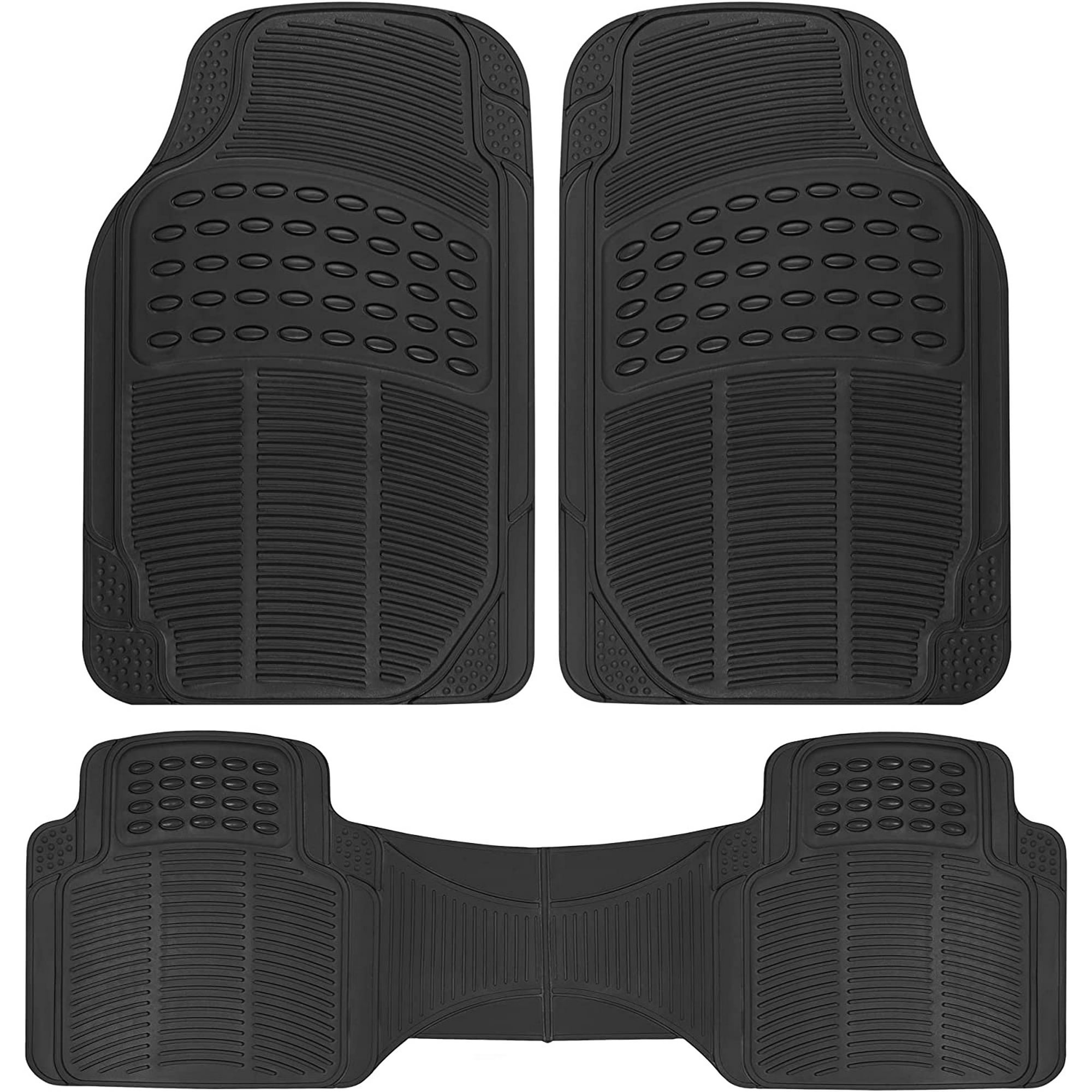 Jj Group - Pisos De Goma Para Vehículo 3 Piezas Negro Genérico