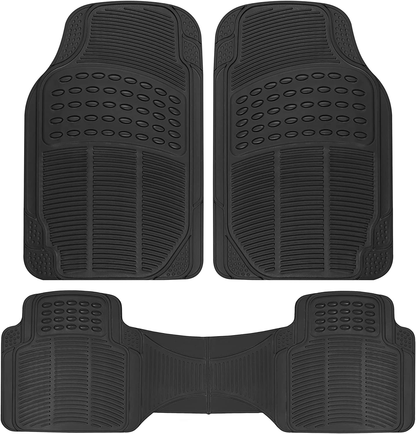 Jj Group - Pisos De Goma Para Vehículo 3 Piezas Negro Genérico