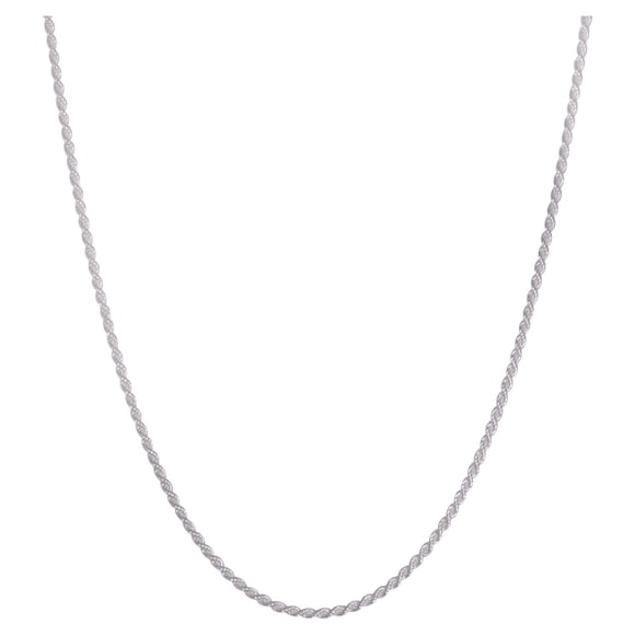Collar Brilliance Plata 925 Cadena Rope 30 in