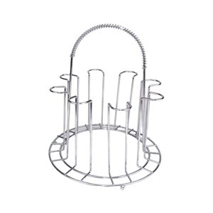 Magideal - Organizador De Tazas De Acero Inoxidable, Organizador De Almacenamiento, Estante Para Copas De Vino, Portavasos, Estante De Secado, Para Restaurante,