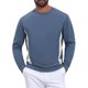 thumbnail image 1 of INSPIRE CHIC Sudadera de Hombre Casual con Cuello Redondo de Manga Larga en Bloque de Color para Entrenamiento Talla L Azul, 1 of 5