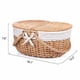 thumbnail image 2 of Cesta de picnic Rurality de mimbre con tapa y asa, 40 x 32 x 18 cm, 2 of 6