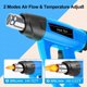 thumbnail image 4 of Pistola de calor ACVSDB 1800W Temperatura variable 60-600°C 5 boquillas, 4 of 6