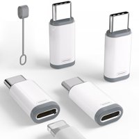Zvgmooe - Paquete De 4 Adaptadores Lightning A Usb C Para Iphone Y Samsung