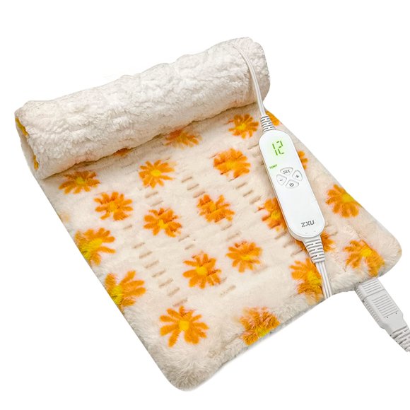 Almohadilla térmica ZXU Ultra Soft Sherpa para aliviar el dolor de espalda, 30 x 60 cm