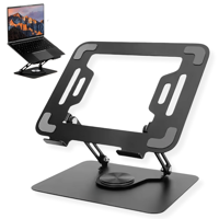 Irm - Soporte Para Notebook Negro Laptop Tablet Ipad Base Rotación 360
