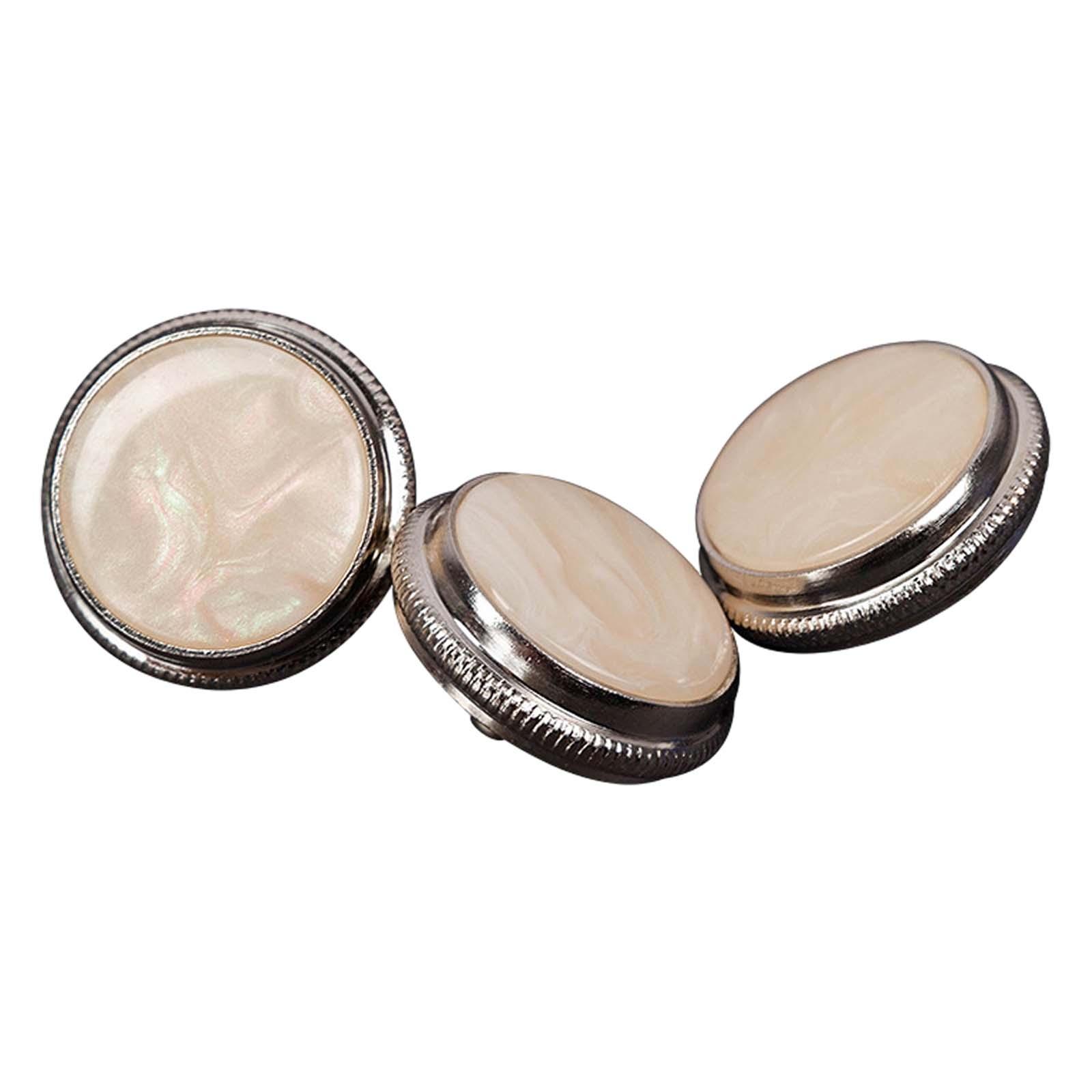 Magideal - 3 Uds Tapas De Válvula De Trompeta Cubierta De Llave De Trompeta Reemplazo De Reparación Universal Superficie Lisa Duradera Diámetro 17Mm Botones De