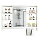 thumbnail image 1 of Mueble De Baño Organizador De 6 Repisas Con Espejo 90 x 12 x 70 cm Blanco, 1 of 4