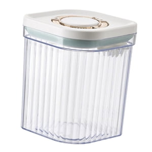 Magideal - Contenedor De Fórmula, Caja De Leche En Polvo Con Botón De Cuchara, Práctico Dispensador Portátil De Leche En Polvo, Lata De Fideos De Arroz Para Bebé Claro