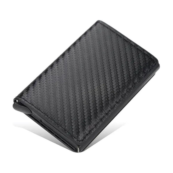Billetera Hombre, Porta Tarjetas Protección Rfid , Negro Liso