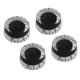 thumbnail image 4 of Perillas De Velocidad De Guitarra 4 Piezas Para Les Paul Black, 4 of 5