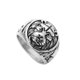 thumbnail image 1 of punk gótico anillo de cabeza de león 3d anillos de acero inoxidable joyería de los hombres tama?o 9, 1 of 3