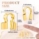 thumbnail image 2 of Protectores de alambre DC,CLISENCE 200 uds forma U dorados, 2 of 7