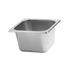 Magideal - Sartén Para Comida De Catering De Acero Inoxidable, Tamaño 1/6, Para Cena De Buffet, Servicio De Comida, Sartenes De Hotel Para Preparación De Buffet, , S S
