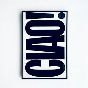 Colateral - Cuadro Mural Vidrio Frase Ciao
