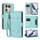 thumbnail image 1 of Funda Cartera Mariposa para [Motorola Edge 50 Ultra 5G] con Soporte y Cremallera Verde menta, 1 of 6