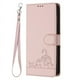 thumbnail image 1 of Funda tipo cartera FOXDOCK para infinix Note 40 Pro 5G con soporte, ranuras, RFID, diseño de gato, 1 of 5