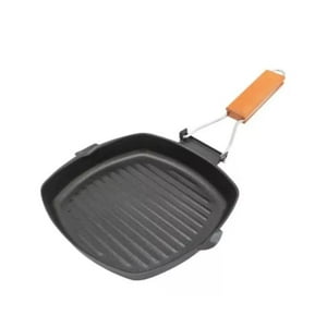 Total E-Commerce - Sarten Plancha Grill Antiadherente Cuadrado 24Cm Con Mango