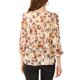 thumbnail image 3 of INSPIRE CHIC Estilo Blusa Boho para Mujer Estampado Floral Cuello con Lazo Manga 3/4 Tops Casual XS Beige, 3 of 8