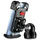 thumbnail image 1 of Soporte de teléfono para bicicleta - Soporte de motocicleta ajustable con rotación de 360°, clip universal para manillar de scooter para smartphones de 5,1" a 6,8-Negro, 1 of 7
