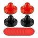 thumbnail image 1 of 4 Empujadores De Air Hockey Y 8 Discos De 2,5 Pulgadas Para Mesas De Juegos Familiares, Fiestas, Negro Y Rojo, 1 of 3