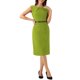 thumbnail image 1 of INSPIRE CHIC Vestido Elegante de Mujer con Mangas Cortas y Cinturón para el Trabajo, Vestidos Tubo Verde Claro Talla S, 1 of 6