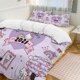 thumbnail image 3 of Purple Hello Kitty Comforter Twin SizeComforter Set for Kids Girls3Pcs Bedding Set Printed Comforter with 2 PillowcasesDown AlternativeSoft and Lightweight Bed Sheets, 3 of 5