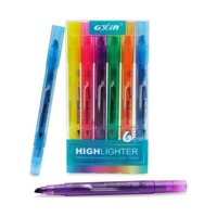 Gxin - Destacadores Doble Punta Set 6 Unidades Fluor